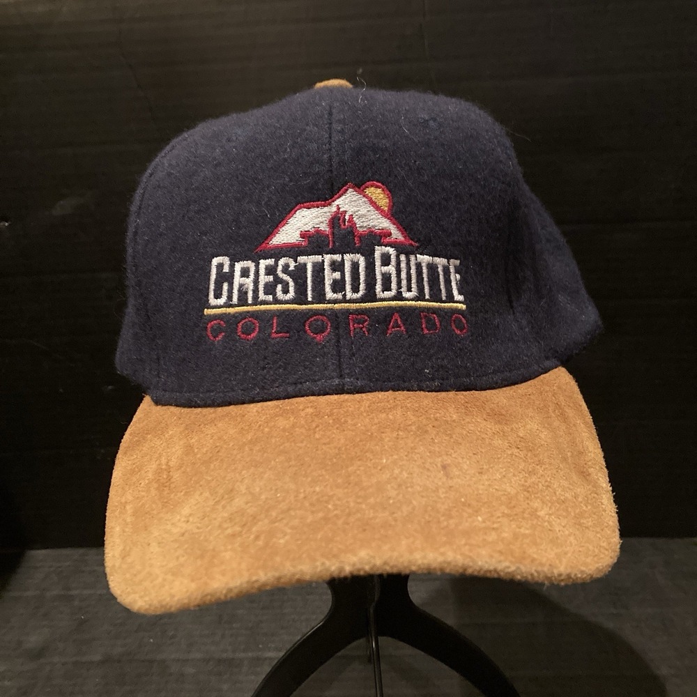 Vintage 60% Wool Crested Butte Colorado Hat, Cash's USA Inc, Suede Brim